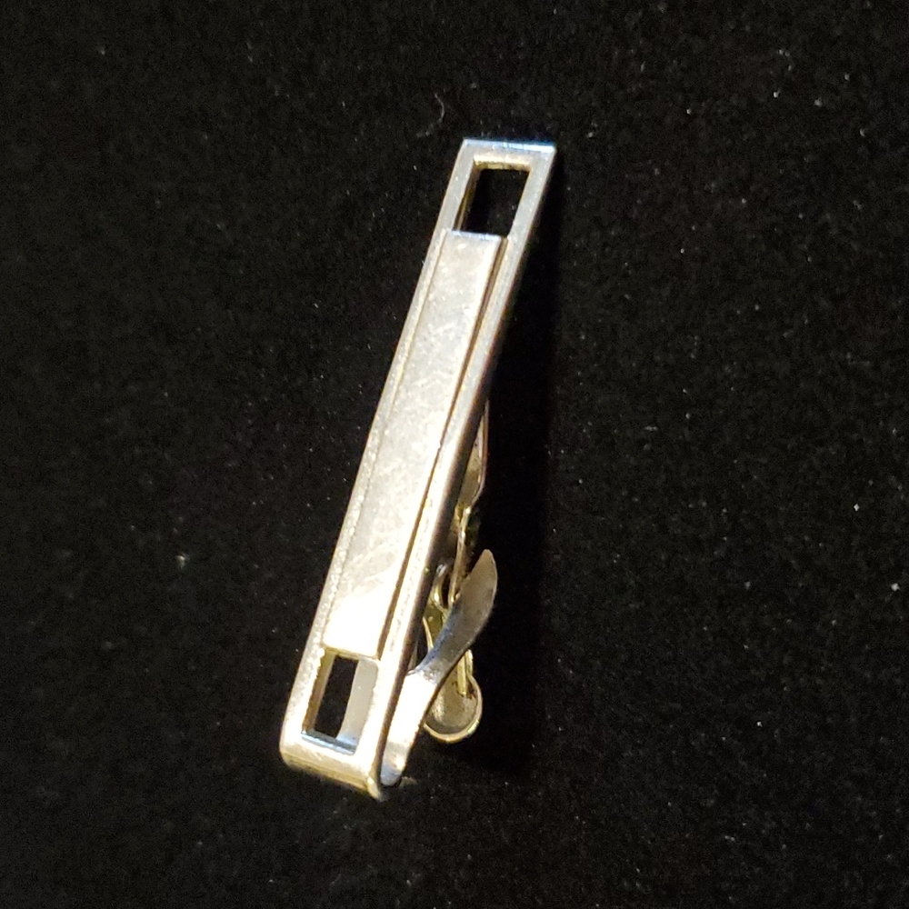 Silver SWANK Tie Clip